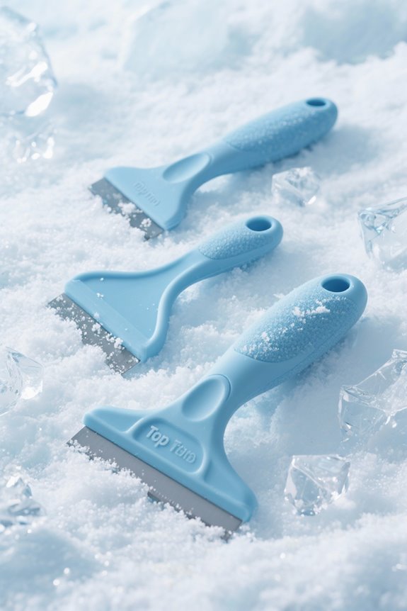 foam grip ice scrapers