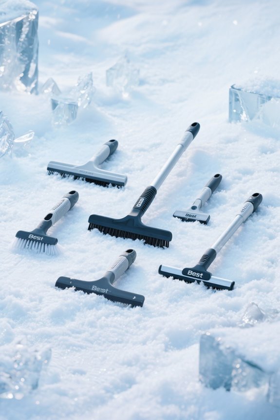 squeegee snow brush combos